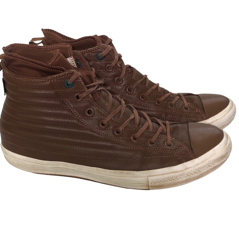 Converse Chuck Taylor Allstars Leather High Top Brown Men’s Size 12
